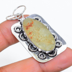 Prehnite Handmade 925 Sterling Silver Gift Jewelry Pendant 1.97 i5t25