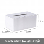 Nordic Grey & White Tissue Box lauale ja kontorile &ndash; loominguline salvr&auml;tikuhoidja elutuppa, vannituppa v&otilde;i diivanilauale.