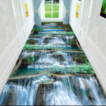 3D elutuba Ilus maastik P&otilde;randamatt Vaip Magamistuba T&auml;isvoodi voodi k&otilde;rval roomav matt diivanilaud sissep&auml;&auml;su uksematt 120*160cm