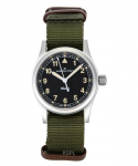 Hamilton Khaki Field tekstiilrihm musta sihverplaadiga kvarts H69301930 unisex k&auml;ekell must