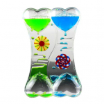 Double Heart Liquid Motion Mull Tilguti &Otilde;li Liivakell Taimer Kell Lastele M&auml;nguasi Kingitus mere laine