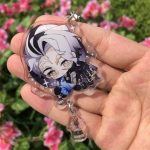 Viies isiksuse v&otilde;tmehoidja ripats akr&uuml;&uuml;l Joseph Fool Gold Fisherman Hermit vihmavarju hingevaatleja