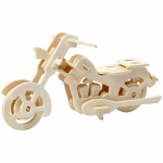 Puzzle 3D en bois &agrave; monter - Moto vintage - 19 x 9 x 9 cm