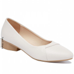 Pehmest nahast kingad kevad- ja s&uuml;gisstiilis paksu kontsaga &uuml;hekordsed kingad Mugavad keskmise kontsaga madala suuga professionaalsed kerged naistekingad 40