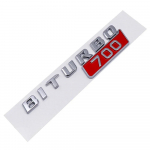 2 tk Autole ABS BITURBO 700 800 900 Logo K&uuml;lgtiiva Pagasiruumi Embleemi Kleebised G-klassile G700 G800 G900 W463 W205 W210 W212 CLK GLA SLS BITURBO 700 punane/h&otilde;be