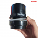 20&ndash;50&nbsp;Mm PVC-pistikud paksemaks paagitoru aia &auml;ravoolutoru adapter 5(Black 50mm)