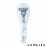 Meeste Pardli Hoiukarp L&auml;bipaistev Plastik Hoidik Žileti &Uuml;mbris valge