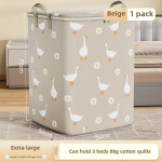 Suure mahutavusega riiete hoiukotid, tekkide hoiukotid, teisaldatavad pakkimiskotid reisimiseks, koduse magamistoa hoiustamise korraldaja 100L