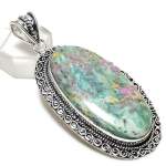 Ruby Fuchsite Handmade 925 Sterling Silver Jewelry Pendant 2.92 b2l52