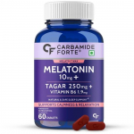 Carbamide Forte Melatoniin 10 mg Unerohud koos Palderjanijuur 250 mg | Unelisand meestele ja naistele - 60 taimset tabletti.