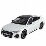 1/18 M&otilde;&otilde;tkava RS7 Sportback Must S&otilde;dalane Superauto Valatud Metallisulamist Mudelauto Puldi Versioon Heli ja Valgusega Hobi Kogumisobjekt valge