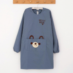 Fashionable Long Sleeve Kitchen Apron for Women - Anti-Stain, Anti-Oil, Protective Cooking Smock