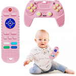 2 tk silikoonist hammaste eemaldamise m&auml;nguasju v&auml;ikelastele, 6-12 kuu vanustele beebidele