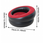 Flokeeriv keskkonnas&otilde;bralik PVC &uuml;hekordne t&auml;ispuhutav lamamistool v&auml;lik&auml;mpingu niiskuskindel kaasaskantav v&auml;ike &uuml;mmargune t&auml;ispuhutav diivan