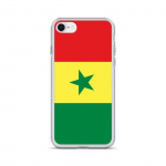Coque pour iPhone - PIXELFORMA - iPhone 6 - Drapeau du S&eacute;n&eacute;gal - Silikoonist supp - Design l&eacute;ger