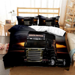 Scania veoauto tekikott 3D-tr&uuml;kiga pehme tekikate mikrokiud voodipesukomplekt trendikas veoauto tekikate toakaunistuseks 2/3 tk Au Single 140x210cm
