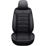 Napa nahast autosemekatted Faux Automotive Vehicle Cushion Cover autodele Universaalne auto siseaksessuaar 1PC must