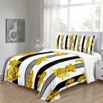 Luksusbr&auml;ndid Must Kuld Disain Tekk Pehme King Queen T&auml;issuuruses Voodikatte Komplekt 3 tk Voodipesukomplekt Tekikott 2 Padjap&uuml;&uuml;ri EU Twin 135x200cm