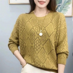 Kevad S&uuml;gis Naiste Vaba Kudum &Otilde;&otilde;nes Daamide Pullover Kampsun Korea Versioon Pikkade Varrukatega Top XXXL