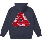 Palace Tri-Chenille Kapuutsiga Dressipluus Tagak&uuml;ljel Kolmnurkse Logoga Meeste Kapuutsiga Dressipluus Tumesinine PAL-FW21-307 M