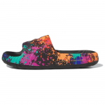 Adidas Adilette 22 Sandaalid Musta V&auml;rviplekkidega Unisex Tossud Core-Black Semi-Solar-Yellow IF1438 43