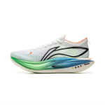 Li Ning Feidian 5 Elite &Uuml;likerge Tehnoloogia S&uuml;sinikplaadiga Jooksukingad Unisex Jooksukingad Valge Roheline Sinine ARMV003-11 42⅓
