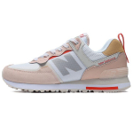 New Balance Nb 574 Retro Mugav Kangas S&uuml;nteetiline Nahk Madal L&otilde;ige Jooksujalatsid Naiste toss Roosa Oranž WL574ISE 36