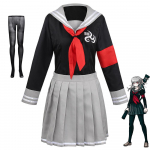 Anime Super Danganronpa Peko Pekoyama Cosplay Kost&uuml;&uuml;m Kooli Jk &Uuml;htne T&uuml;drukute Meremehe R&otilde;ivad T&auml;iskomplekt Halloweeni Karnevali Peo S 40-45kg beež