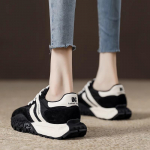 Retro Cortez Naiste Kevad Uus Ins Moodsad Paksude Taldadega N&auml;itab Jalgu V&auml;ikesed Vabaaja Spordi Jooksmine Saksa Treeningjalatsid 35 must