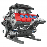 1189 TK V8 Mootori Ehitusklotsid Tehnoloogia Klotsid Sisep&otilde;lemismootori Mudel Lauakaunistused Laste M&auml;nguasjad P&uuml;hade Kingitused