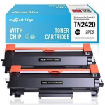 2 myCartridge Cartouches de Toner Compatibles Brother TN-2420 TN2420 (avec Puce) pour Brother HL-L2350DW DCP-L2530DW HL-L2370DN