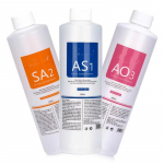 Naha uuendamine Niisutav vesi AS1 SA2 AO3 3 tk Aqua koorimislahendus 400 ml H&uuml;dro-dermabrasioon N&auml;opuhastus N&auml;opuhastus 1200ML Per Set
