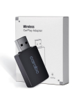 CARABC B1 juhtmevaba CarPlay adapter, Muuda juhtmega CarPlay dongel juhtmevabaks CarPlayiks, &Uuml;henda ja must
