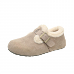 Birkenstock kingad naistele 2025 s&uuml;gis ja talv uued sametised naiste kingad pedaaliga oap&uuml;ksid rasedatele soojad villase ja puuvillase kingad 35 khaki