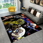 3D I-Iron-M-Maidens Metallmuusika Vaip Elutoa Magamistoa Kaunistuseks, Laste M&auml;ngimiseks Libisemisvastane Kaunistus Diivanile Uksematt Kingitus 60x90cm( 23x35in )