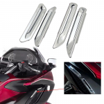 Untuk Honda Goldwing GL1800 F6B Gol dwing GL 1800 2018-2022 suku cadang dekorasi Trim ventilatsioon Radiaatori sepeda mootor Gloss Chrome