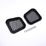 Car styling ABS Black for Land Rover Defender 2004- Car side trim cover air side vents Grille cover car Accessories must