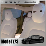 Tesla Model 3 YSX Baymax istme peatoe kleebised suurte silmadega unikaalne kleebis j&otilde;uluauto siseviimistlus 2023 2022 tarvikud black 5pcs