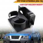 Riimuv auto tagumine keskkonsool Joogiveetopsi pudelihoidja, must sobiv Nissan Frontier Pathfinder Xterra 2005 jaoks - 1 pcs