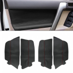 Toyota Prado 2010 2011 2012 2013 2014 2015 2016 2017 2018 jaoks 4tk mikrokiust nahast siseukse paneeli katte kaitse 4x Black