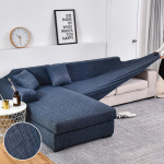 Tekstuuriga diivanikatted sektsioonsofa jaoks Pestavad venivad diivanikatted L-kujulised diivanikatted libisemisvastased m&ouml;&ouml;blikatted 1 tk XLarge(235-300cm)1pc