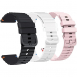 &Uuml;hilduv COROS PACE 3 Rihmadega, 20mm, 22mm Uus Silikoonist Kootud Liin Reguleeritav Asendusrihm &Uuml;hilduv COROS PACE 3 / APEX 2 Pro / APEX 22mm size band valge