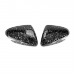 For Hyundai i30 N 2018- Forged Black Door Mirror Cover ABS Car Rearview Accessory Styling Decoration Upgrade ABS Plastic Forged Black