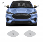 Ford Mustang Mach-E GT auto uksekleebiste k&uuml;ljespoileri stiiliks TPU kaitsekile ratta kulmukile esitulele rearview film
