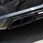 Auto summuti v&auml;ljalasketoru sabaotsa kate roostevabast terasest 2 tk L&auml;ikiv must Volvo S60 S90 V90 2016 2017 2018 jaoks