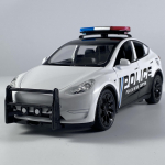 1:24 Model Y Politsei Sulamist Valatud Mudelauto Heli & Valgus T&otilde;mmatav K&otilde;rge Simulatsioon Kaunistus Siseruumide Laua Kaunistus Hobi Poiss valge