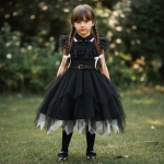 Adamsi pere Cosplay T&uuml;drukute Kleit Halloween Pere Must Kolmap&auml;ev 140 black