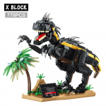 Dinosauruse m&auml;nguasjad Jurassic Park Indominus Rex Dinosauruste Maailm Ehitusklotsid Mosasaurus Tyrannosaurus Klotsid DIY M&auml;nguasjad Laste Kingitused