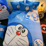 Jaapani anime Tekk Tekikott Padjap&uuml;&uuml;r 3D Prinditud D-Doraemon Voodipesukomplekt Tekikate Lastele ja T&uuml;drukutele Poistele Teismelistele AU Single(140*210cm)3pcs