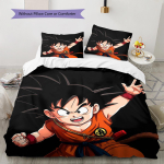 Son Goku mustriga voodipesu, Tekikomplekt Tekikate Padjap&uuml;&uuml;r Kodu S&uuml;nnip&auml;evakingitus (1 * tekikott + 2 * padjap&uuml;&uuml;ri, ilma s&uuml;damikuta) 135x200cm